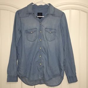 American Eagle “Blue Jean” Pearl Snap